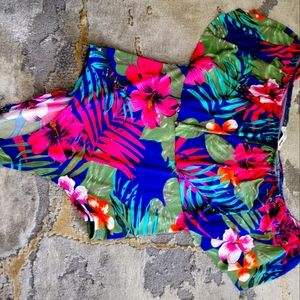Womans floral bodysuit top
